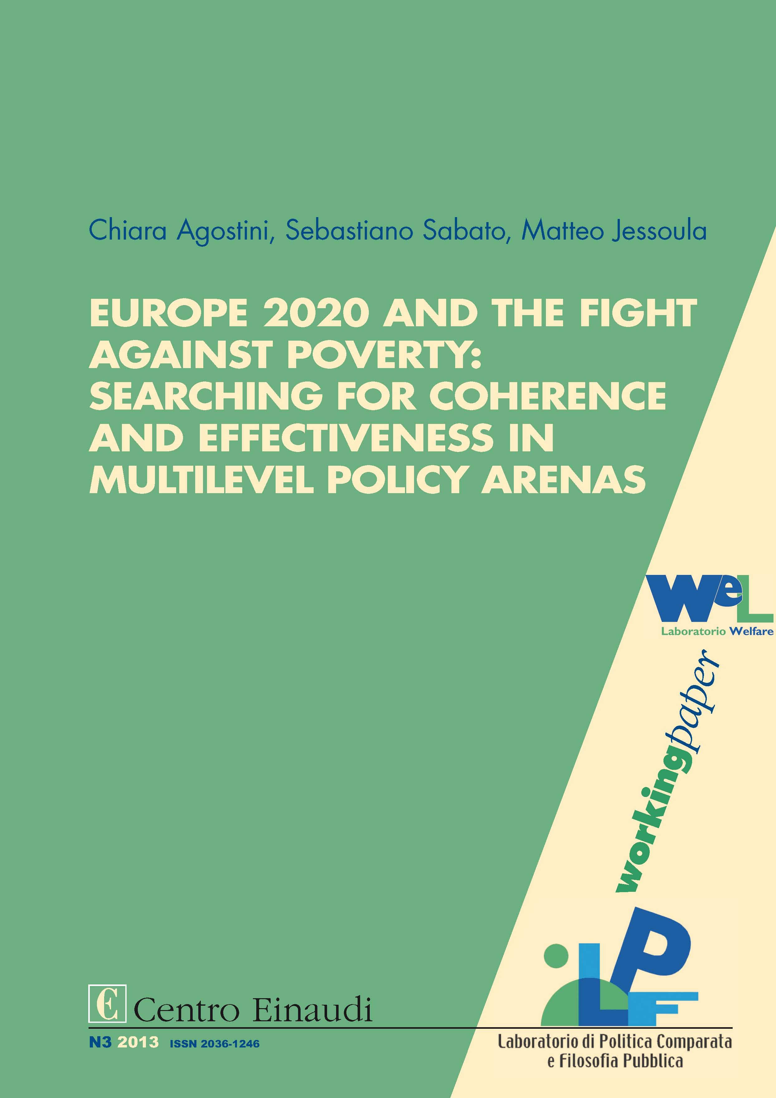 Copertina di Europe_ 2020 and the Fight against Poverty: Searching for Coherence and Effectiveness in Multilevel Policy Arenas